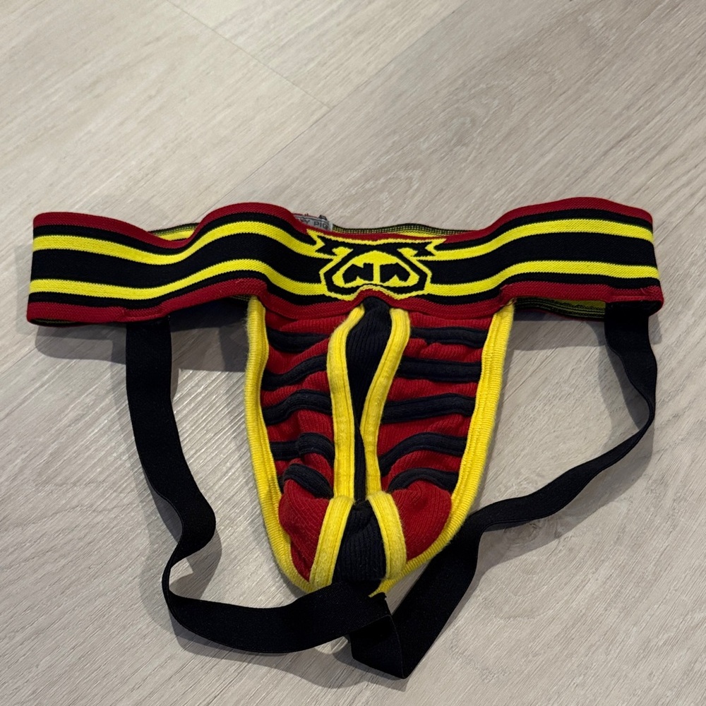 Black and Red Striped Nasty Pig Jockstrap